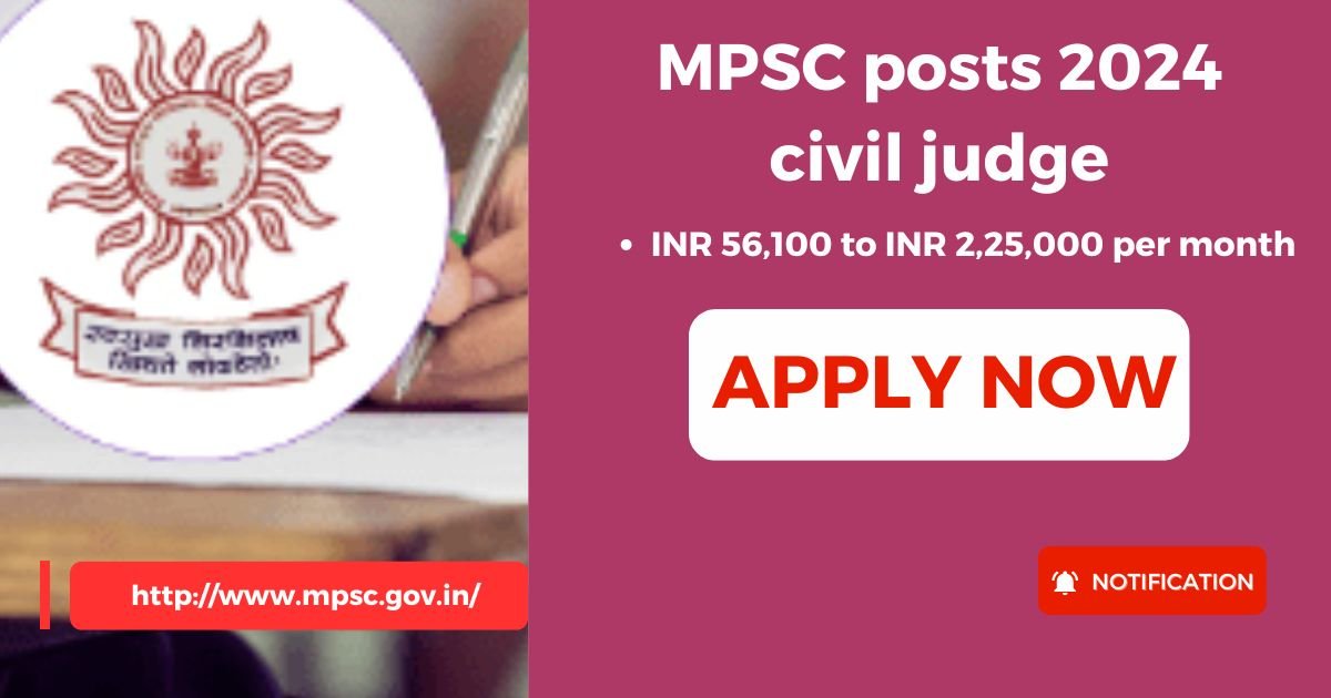 MPSC posts 2024 civil judge