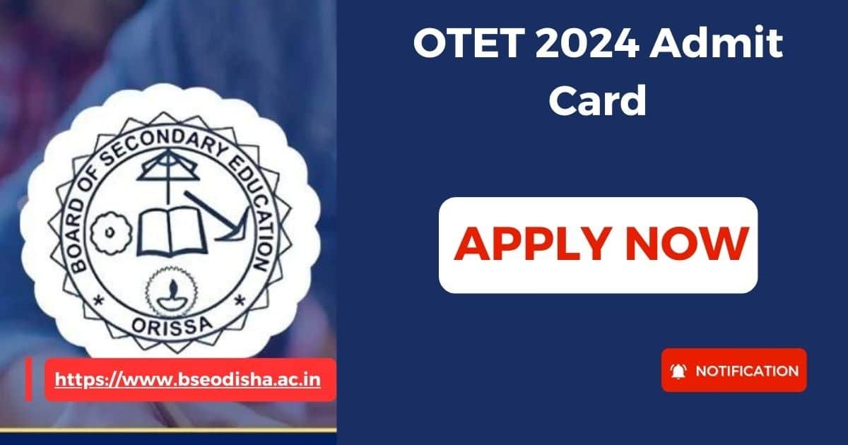 OTET 2024 Admit Card