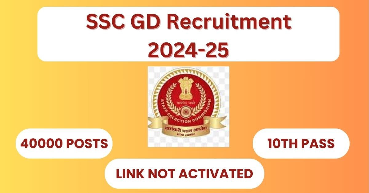 SSC GD Recruitment 2024-25