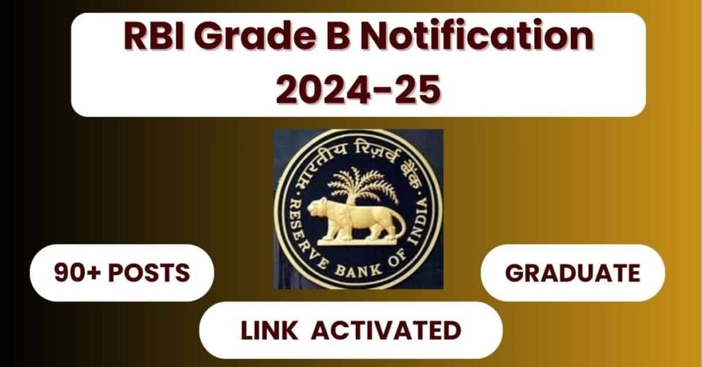 RBI Grade B Notification 2024