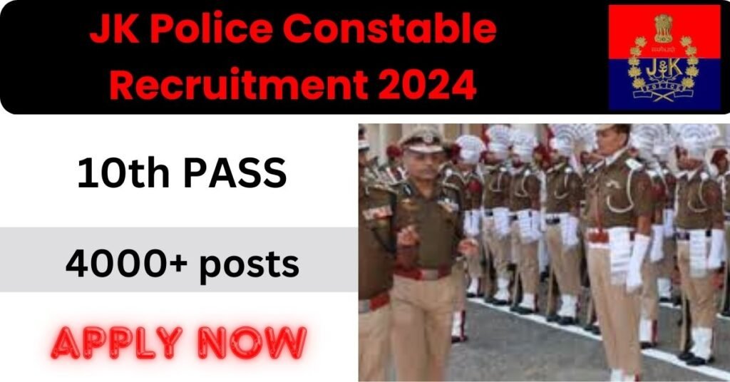 JK Police Constable Recruitment 2024