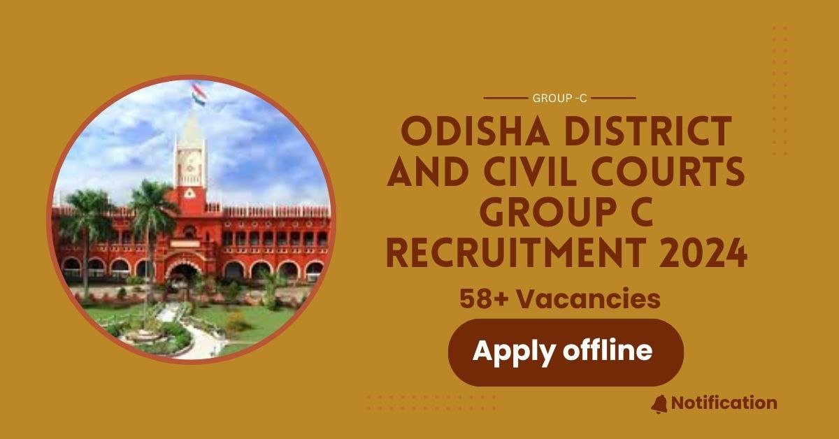 Odisha District and Civil Courts Group C Recruitment 2024